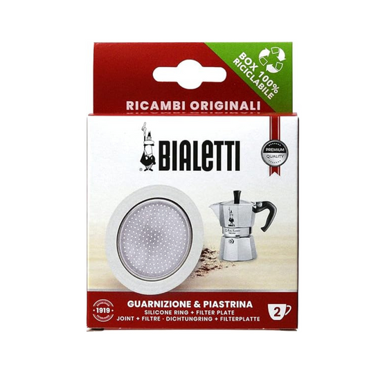 BIALETTI 0800038 Espresso Maker Replacement Parts for Mocha Express 2 Cups, Sealing & FilterBIALETTI 0800038 Espresso Maker Replacement Parts for Mocha Express 2 Cups, Sealing & Filter