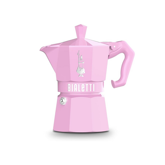 Bialetti Mocha  Pink 3 Cup Open Fire (Coffee Maker, Espresso Maker, Makinetta)