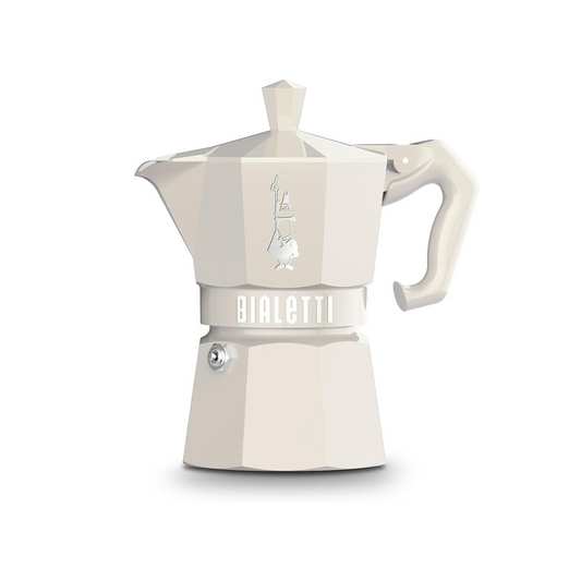 Bialetti Mocha Exclusive 3 Cup Cream Open Fire (Coffee Maker, Espresso Maker, Makinetta)