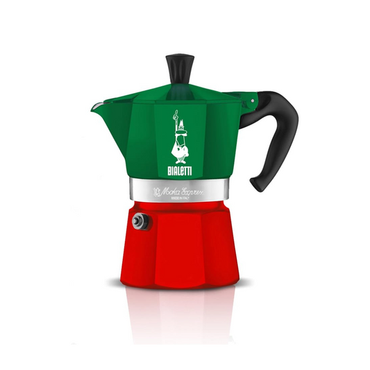 Bialetti Mocha Express Italy 3 Cup Open Fire (Coffee Maker, Espresso Maker, Makinetta)
