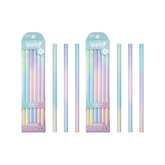 TOMBOW  Pencil, KB-KUB01-B (x2) Ippo B, Gradient Color, 1 Dozen