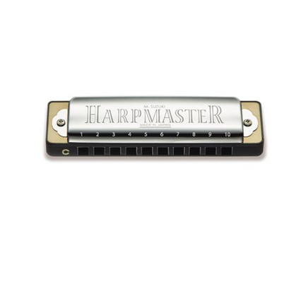 Suzuki MR-200-DB Harpmaster Standard 10-Hole Diatonic Harmonica, Key of Db