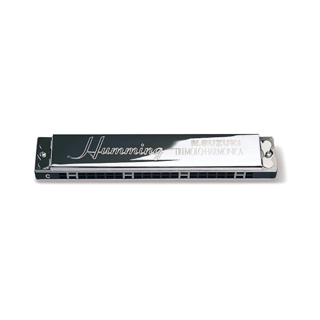 Suzuki SU-21H-D Humming Tremolo Deluxe 21-Hole Diatonic Harmonica, Key of D