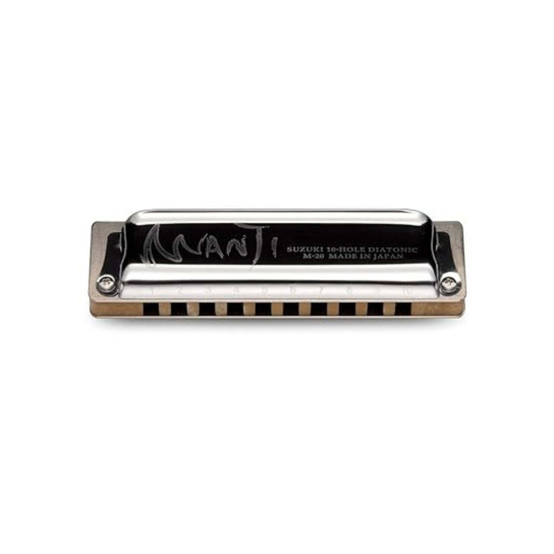 Suzuki M-20C-F Manji 10-Hole Diatonic Harmonica, Country Tuning, Key of F