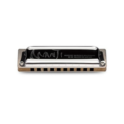 Suzuki M-20C-D Manji 10-Hole Diatonic Harmonica, Country Tuning, Key of D