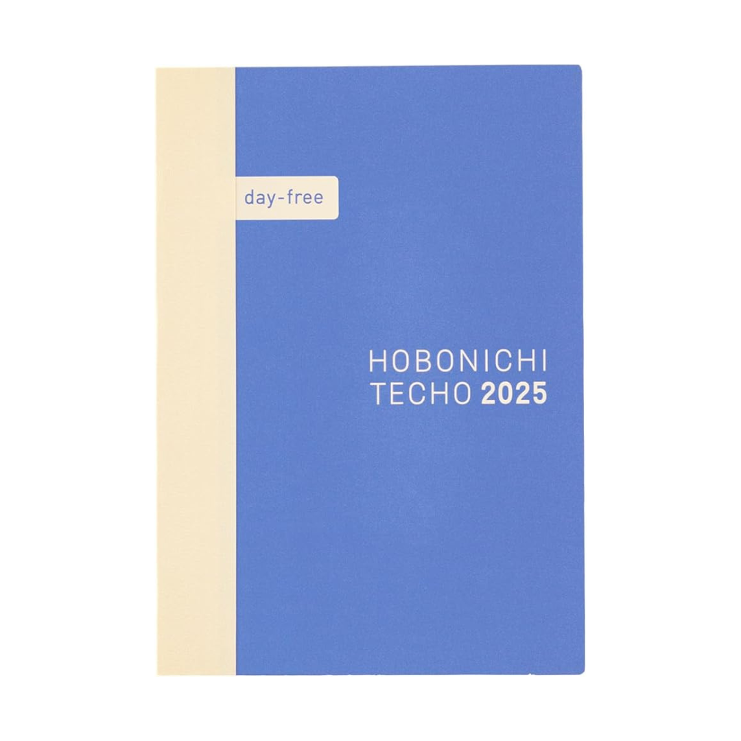 Hobonichi 2025 Day Free [A6/Monthly + Notebook/January/Begins on Monday]