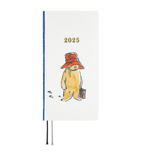 Hobonichi 2025 Weeks, Japanese Paddington(TM) / Thank You for This Bear Beginning January, Weekly Notebook, Weekly Left, Slim Vertical