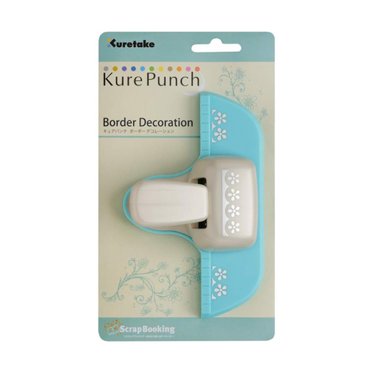Kuretake SBKPB130-1 Kure Punch, Craft Punch, Border Decoration, Edge Flowers