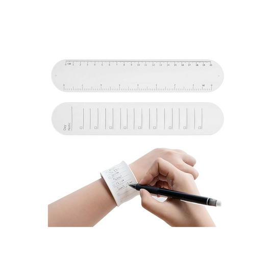 Wristband Memo Wearable Memo Reusable Silicone Wrist Wrapping Message Memo Wrist Band Memo Memo Stationery Notepad for Arm (1 Piece)