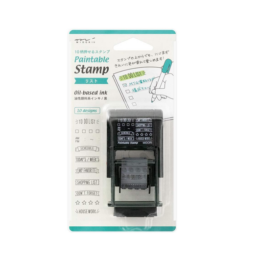 Midori 35376006 Rotating Stamp, List Patterns