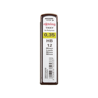 Rotring Refills 0.3 (0.35)mm HB for Mechanical Pencils, Set of 2 S0312410