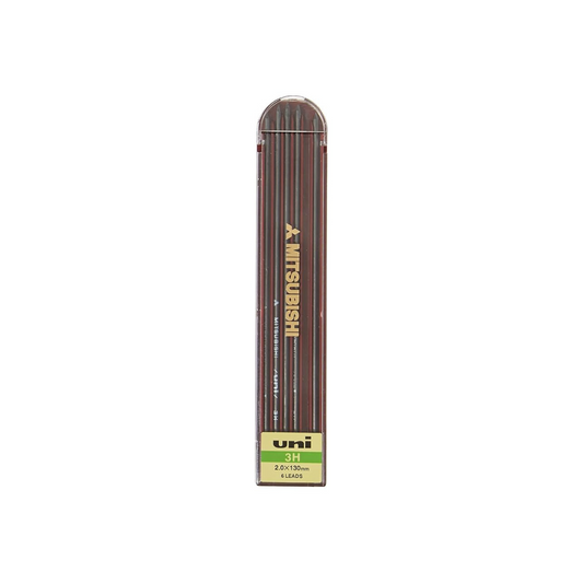 Uni Drop Holder Type Pencil Lead, 2.0mm, 3H (ULN3H)