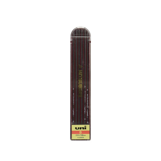 Uni Drop Holder Type Pencil Lead, 2.0mm, B (ULNB)