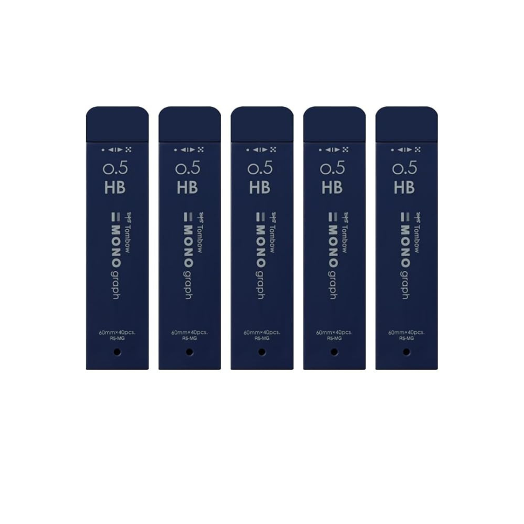 TOMBOW R5-MGHB42-5P Sharp Lead   Monograph MG 0.5mm HB Navy