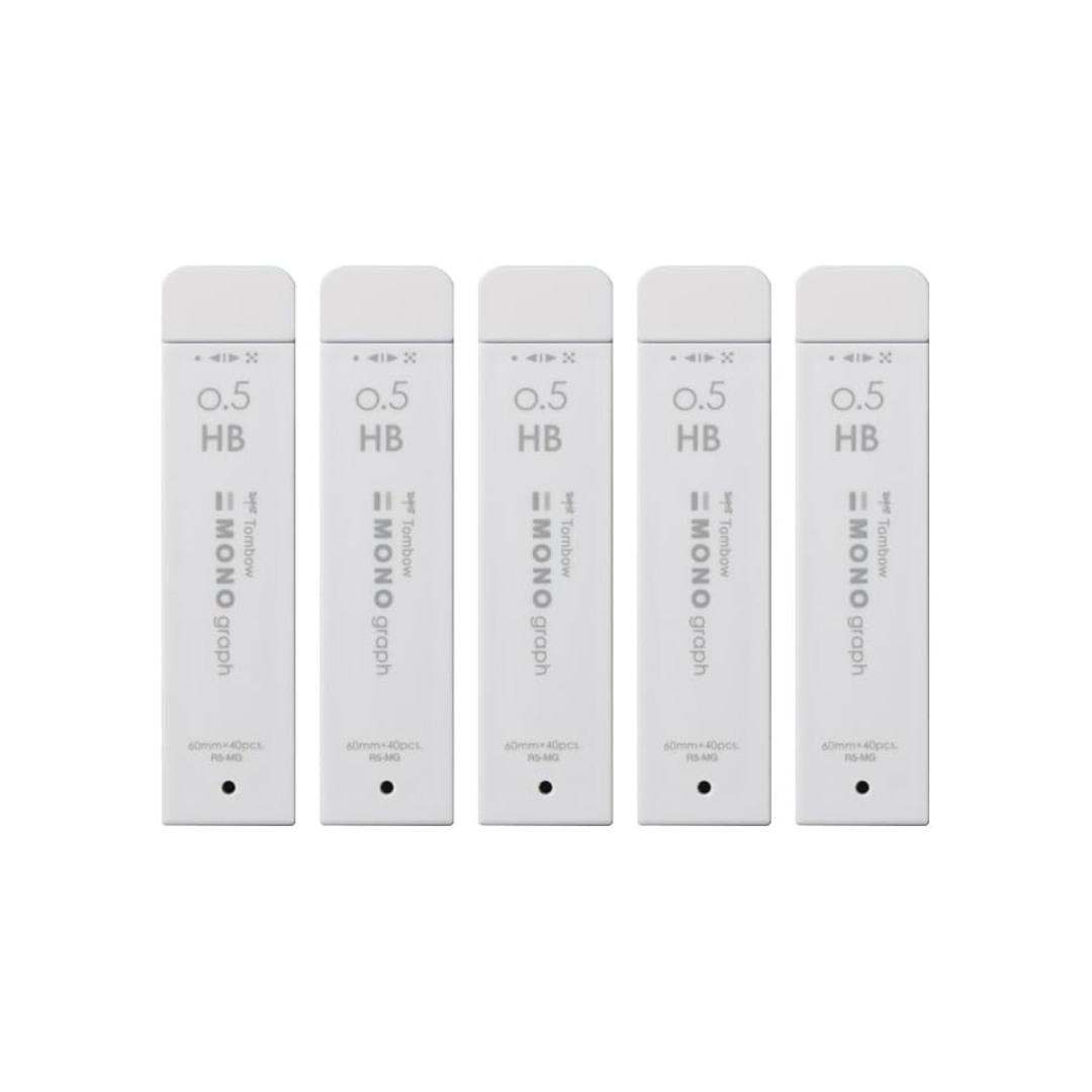 TOMBOW  R5-MGHB72-5P Sharp Lead  Monograph MG 0.5mm HB Gray