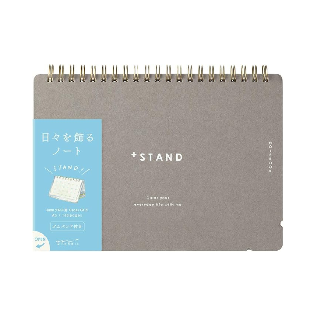 Midori 13808006 Notebook, A5 Plus Stand, Cross Ruled