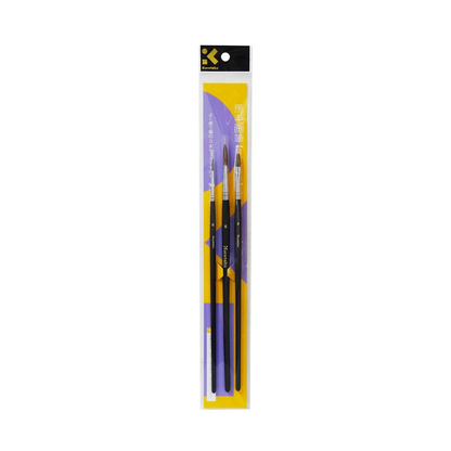 Kuretake Horsehair Painting Brush Set of 3 JO100-2
