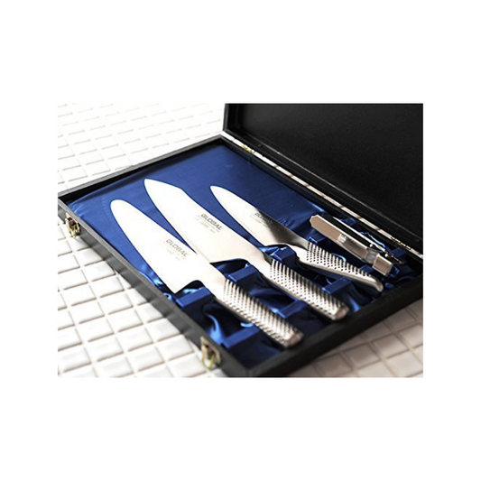 Global H 4-Piece Set (Culture, Slicer, Bae Tea Knife, Speed Sharpener)
