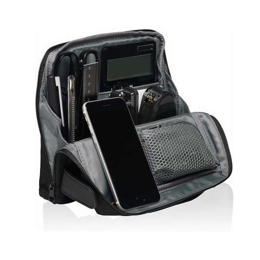 Kokuyo AM Kaha-HB11D Bag-In Bag, Gadget Pouch, Pen Case, Large Capacity, Lightweight, Freestanding, Hakobizu, Premium Black