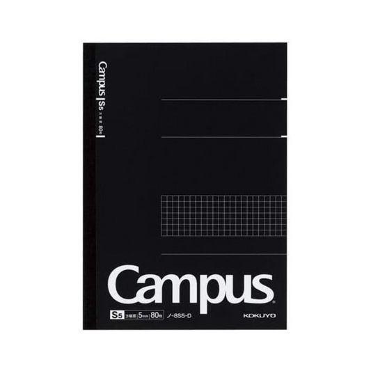 Kokuyo No-8S5-D Campus Notebook, Graph Ruled, 80 Sheets, Semi B5 (3 Books)