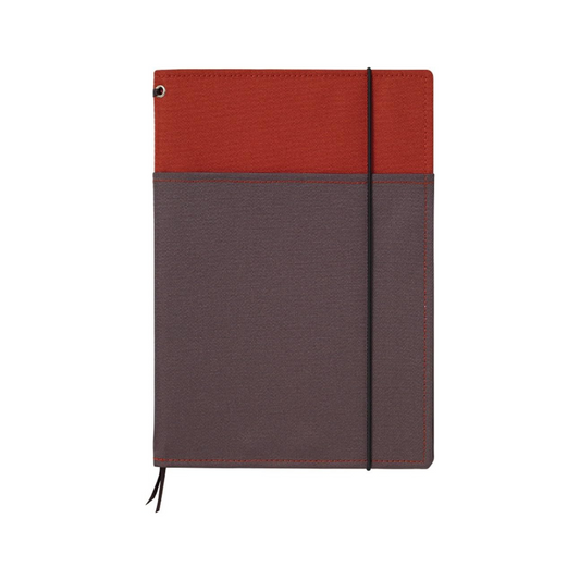 Kokuyo Systemic Note Notebook with Cover - A5, 40 Sheets (Grey/Black)