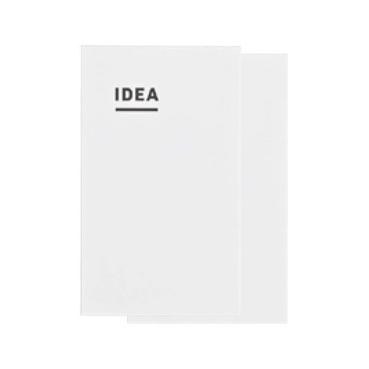 Kokuyo JIBUN_TECHO IDEA Notebook, A5 Slim Size(8.3" x 4.9"), 3mm Grid Ruled, 40 Sheets, Thin Paper, Pack of 2