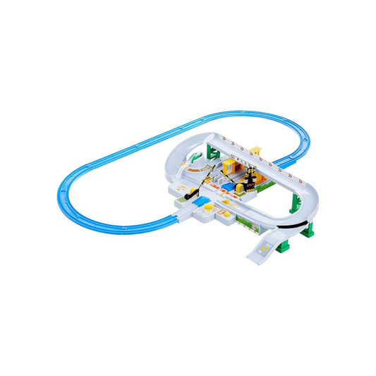 TAKARA TOMY Plarail Let's play with Tomica! It's coming! Cancan railroad crossing set W470 x H310 x D110mm