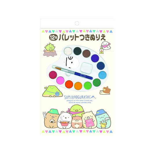 Toyo Sumikko Gurashi 301555 Coloring Book with Palette, 12 Colors
