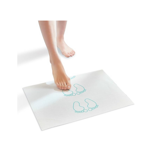 Toyo Foot Clean, Disposable Bath Mat, Foot Wipe, Anti-Slip, Fall Prevention, Anti-Slip, Pack of 50, 1 Bag