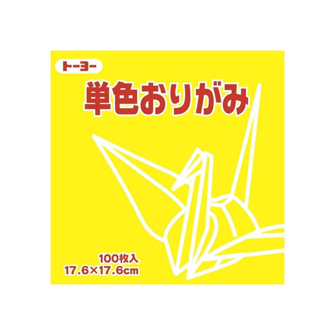 Toyo 065110 Origami Single Sided Origami Single Color, 7.9 inches (17.6 cm) Square, Pack of 100