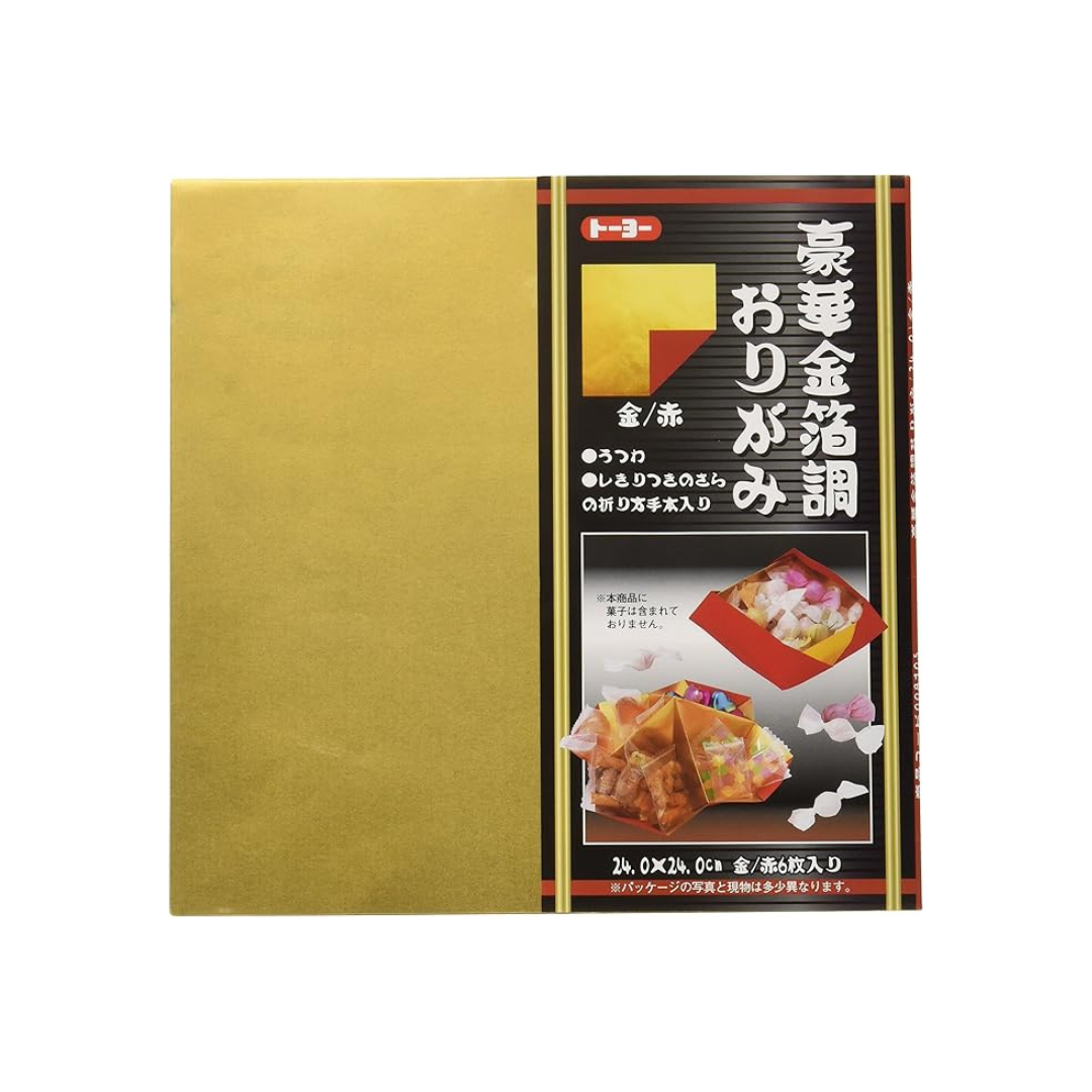 Toyo luxury gold foil Tone and that need 24 cm Angle 008105 K Red, 6 Piece