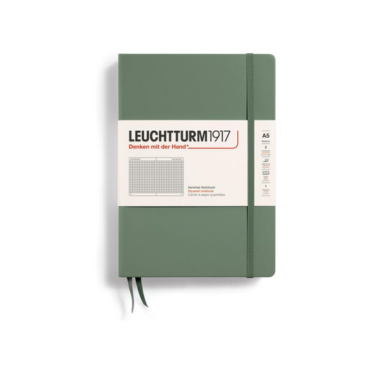 Leuchturm Notebook A5 Square Olive, 365491
