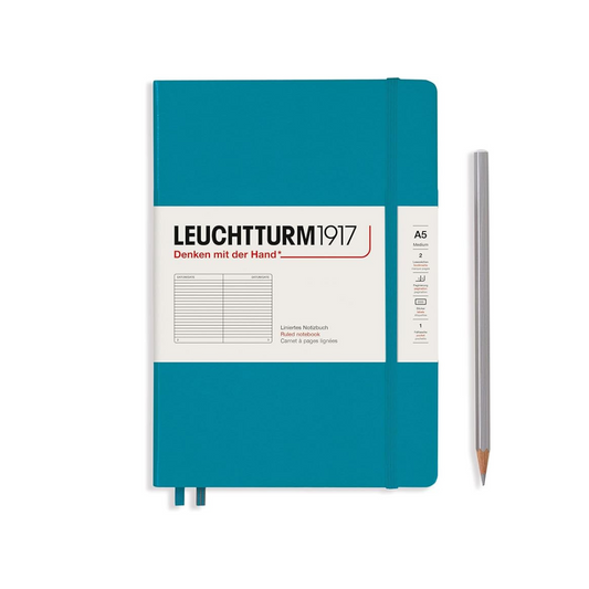 Leuchturm Notebook, A5, Horizontal Ruled, Ocean 365494