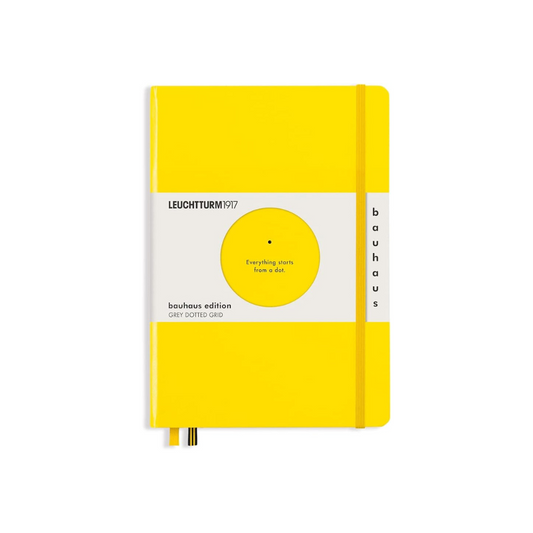 Leuchturm Bauhaus Notebook, Dot Squared, A5, Lemon, 359620