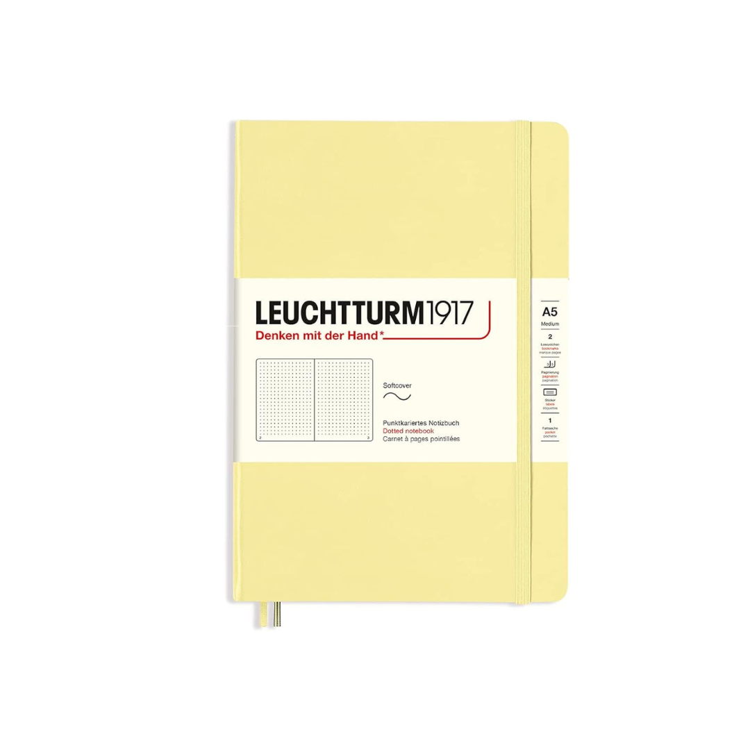 Leuchtturm Notebook A5 Dot Squared, Soft Cover, Vanilla 365500