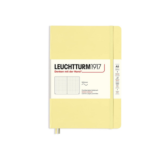 Leuchtturm Notebook A5 Dot Squared, Soft Cover, Vanilla 365500