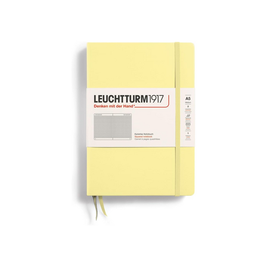 Leuchturm 365487 Notebook, A5, Squared, Vanilla