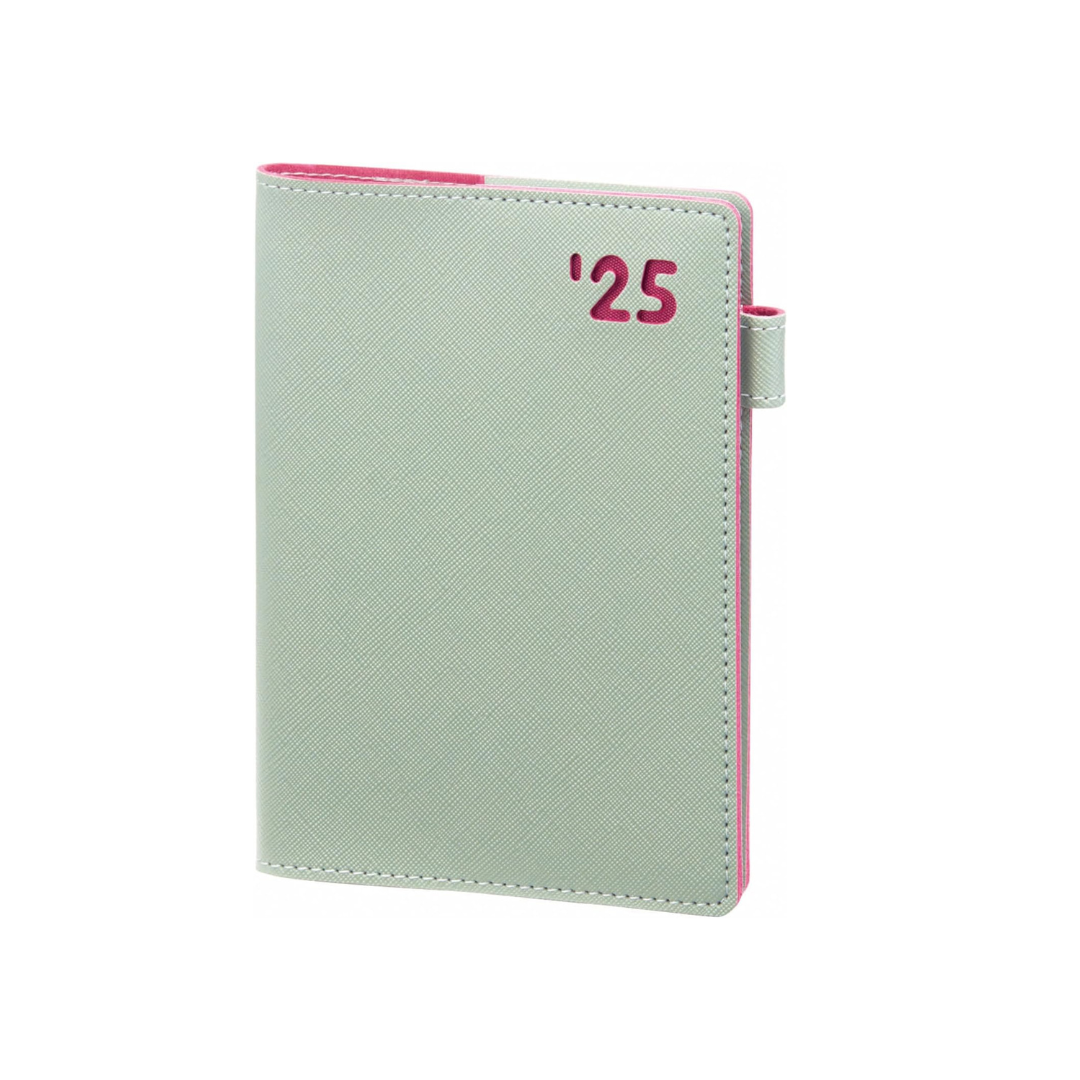 Raymei Fujii RFD2514M 2025 Planner, Color Edge Diary, Weekly A6, Green, Begins December 2024