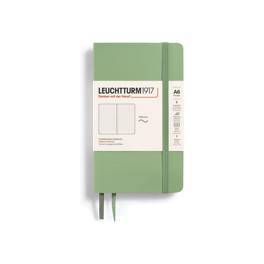 Leuchtturm Notebooks Softcover Pocket (A6) Sage Softcover Pocket (A6) Dot 363952