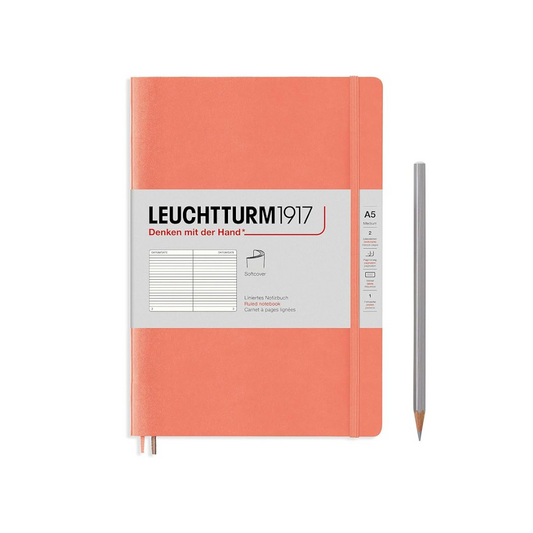 Leuchtturm Bellini 361594 Notebook, A5, Horizontal Ruled, Soft Cover