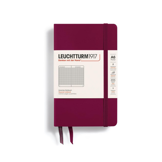 Leuchtturm Notebooks Port Red Pocket (A6) Square 359702