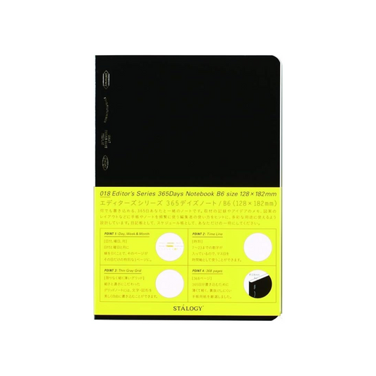 Nitoms STALOGY 365 - Day Notebook, blk
