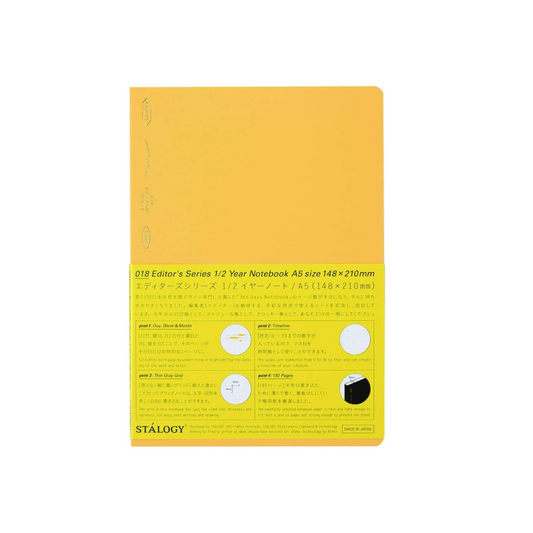 Nitoms STALOGY 365 - Day Notebook, yelow