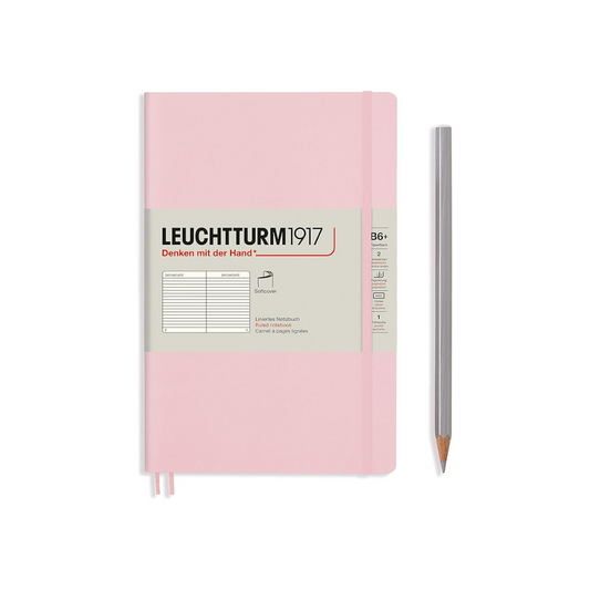 Leuchtturm Notebook, B6, Horizontal Ruled, Soft Cover, Powder, 363930