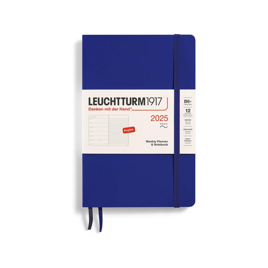 Leuchtturm 370659 Notebook, Begins in January, 2025, B6, Weekly Soft Ink