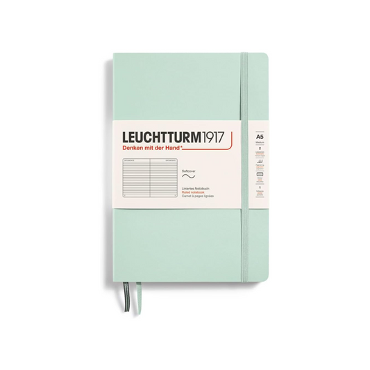 Leuchtturm Notebooks Softcover Medium (A5) Mint Green Softcover Medium (A5) Horizontal Ruled 367273