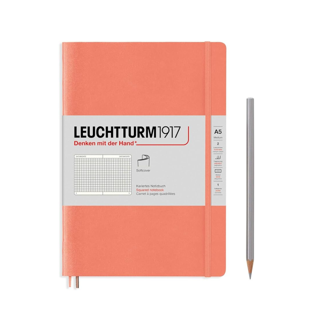 Leuchtturm 361595 Notebook, A5 Square, Soft Cover, Berini
