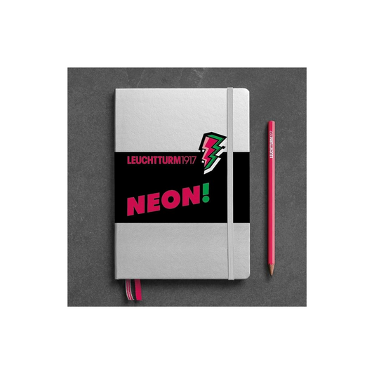 Leuchtturm Notebook A5 Dot Grid Neon Pink 361392