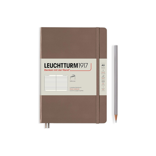Leuchtturm 1917 Notebook A5 Horizontal Ruled Soft Cover Warm Earth 363412