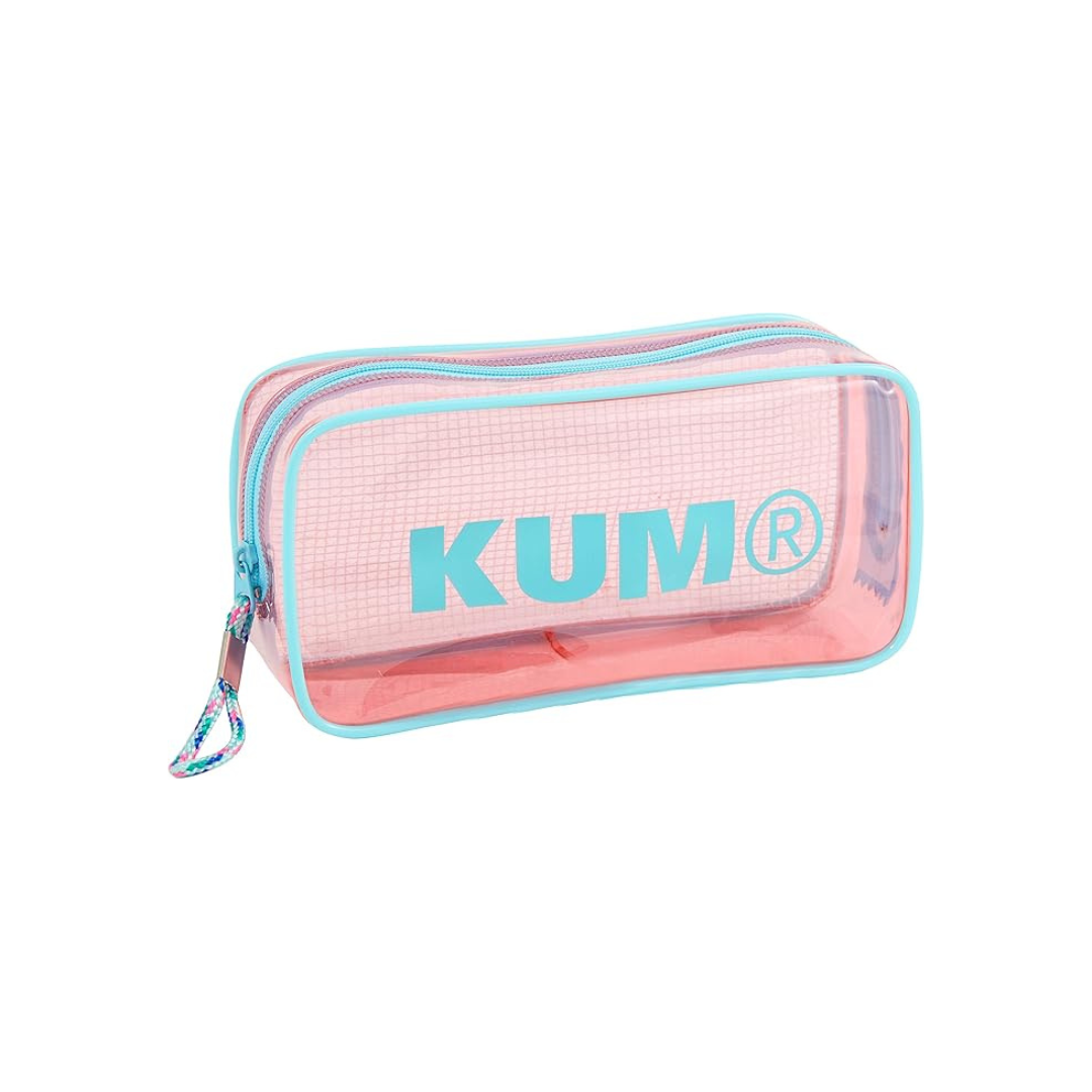 Raymay Fujii KM175PQ Pencil Case, Pencil Case, Clear Pen Pouch, Pastel Pink